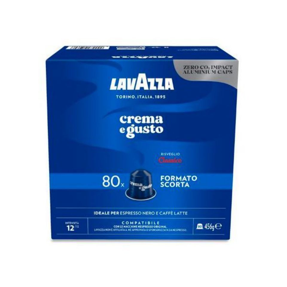 Lavazza CREMA GUSTO ALUMINIUM Kapseln kompatibel mit Nespresso