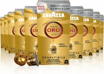 200 Lavazza QUALITA ORO Kaffeekapseln Aluminium kompatibel mit NESPRESSO