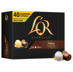 600 FORZA L'OR Espresso-Kaffeekapseln – Nespresso-kompatible Aluminiumkapseln