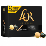 200 RISTRETTO L'OR Espresso-Kaffeekapseln – Nespresso-kompatible Aluminiumkapseln